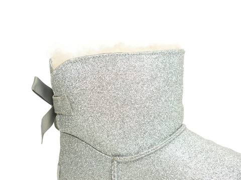 UGG W MIni Bailey Bow Sparkle Silver 1100053 W
