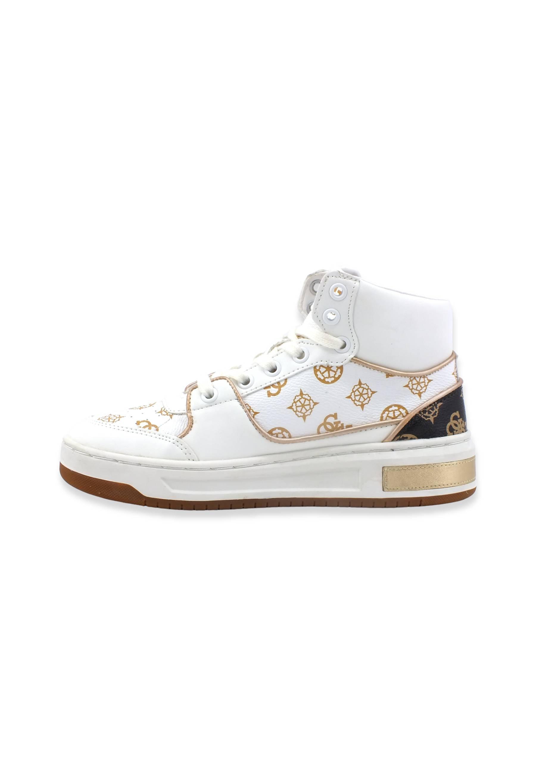 GUESS Basket Sneaker Donna Off White FL5TULFAL12 - Sandrini Calzature e Abbigliamento