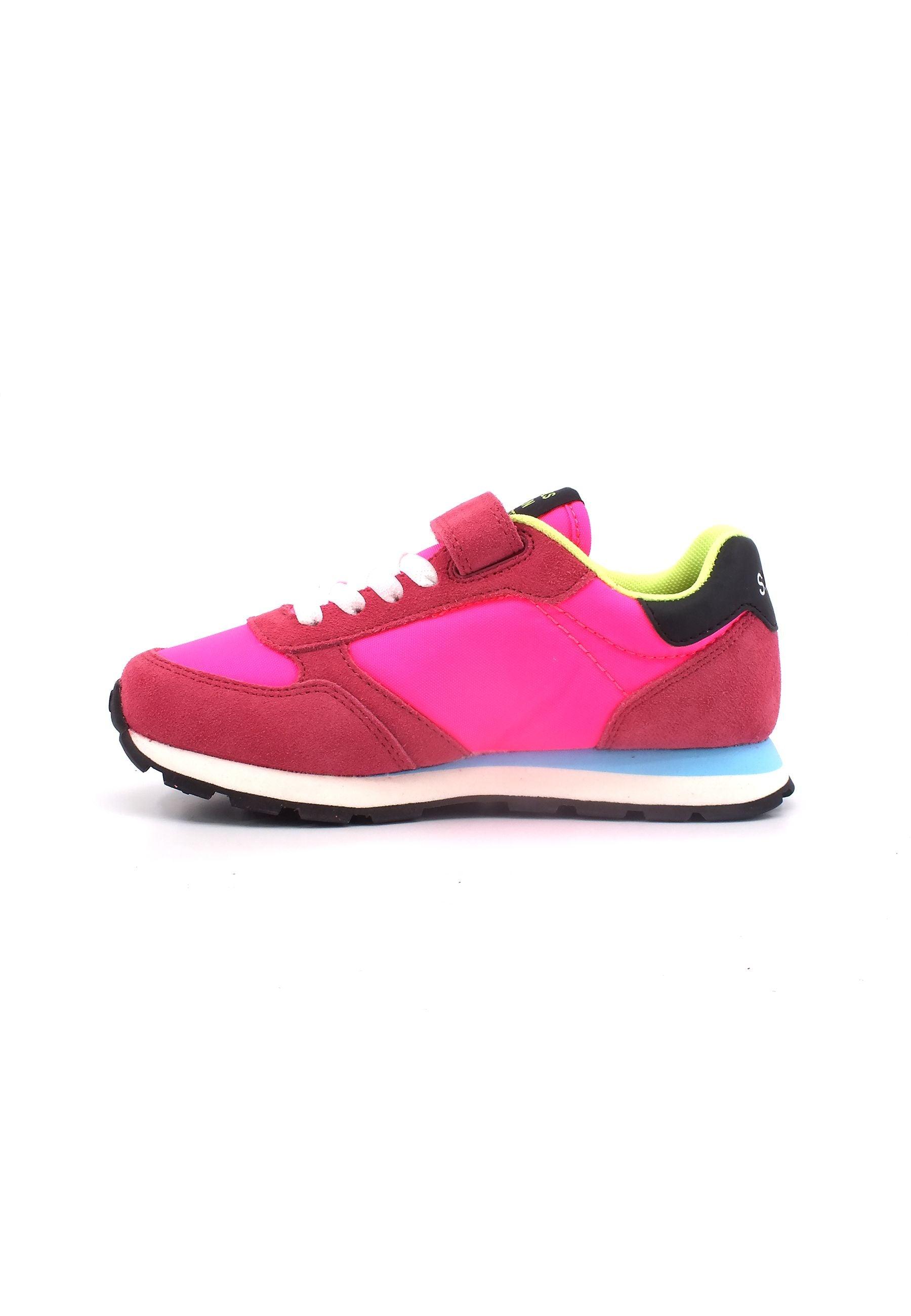 SUN68 Ally Solid Nylon Sneaker Bambino Fuxia Fluo Z33401B - Sandrini Calzature e Abbigliamento