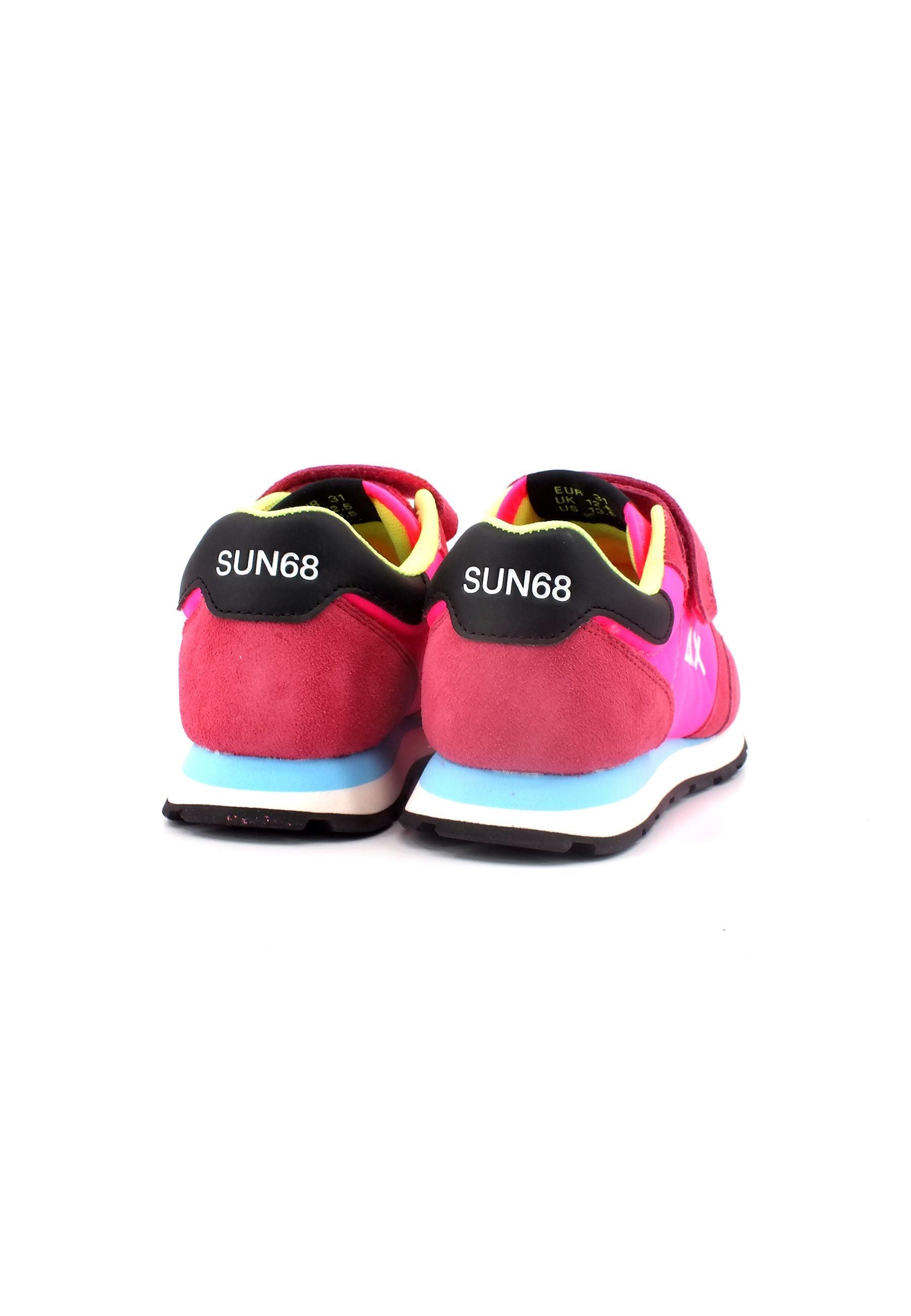 SUN68 Ally Solid Nylon Sneaker Bambino Fuxia Fluo Z33401B - Sandrini Calzature e Abbigliamento