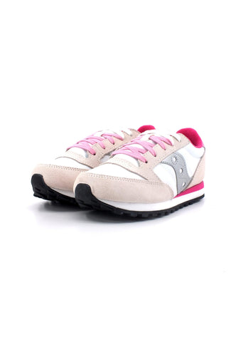 SAUCONY Jazz Original Sneaker Bimbo White Silver Pink SK167024 - Sandrini Calzature e Abbigliamento