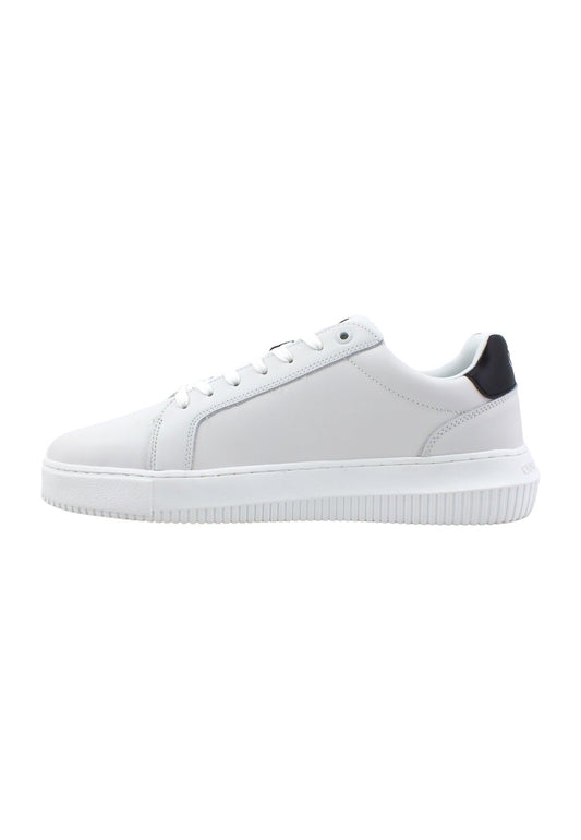 CALVIN KLEIN Chunky Cupsole Sneaker Uomo White Black YM0YM00681 - Sandrini Calzature e Abbigliamento