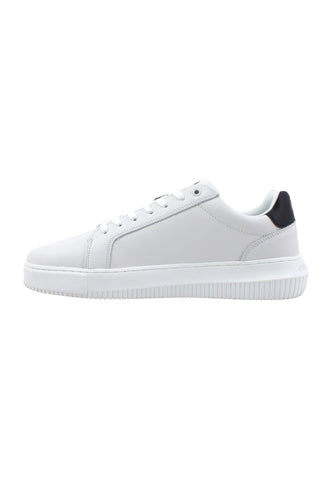 CALVIN KLEIN Chunky Cupsole Sneaker Uomo White Black YM0YM00681 - Sandrini Calzature e Abbigliamento