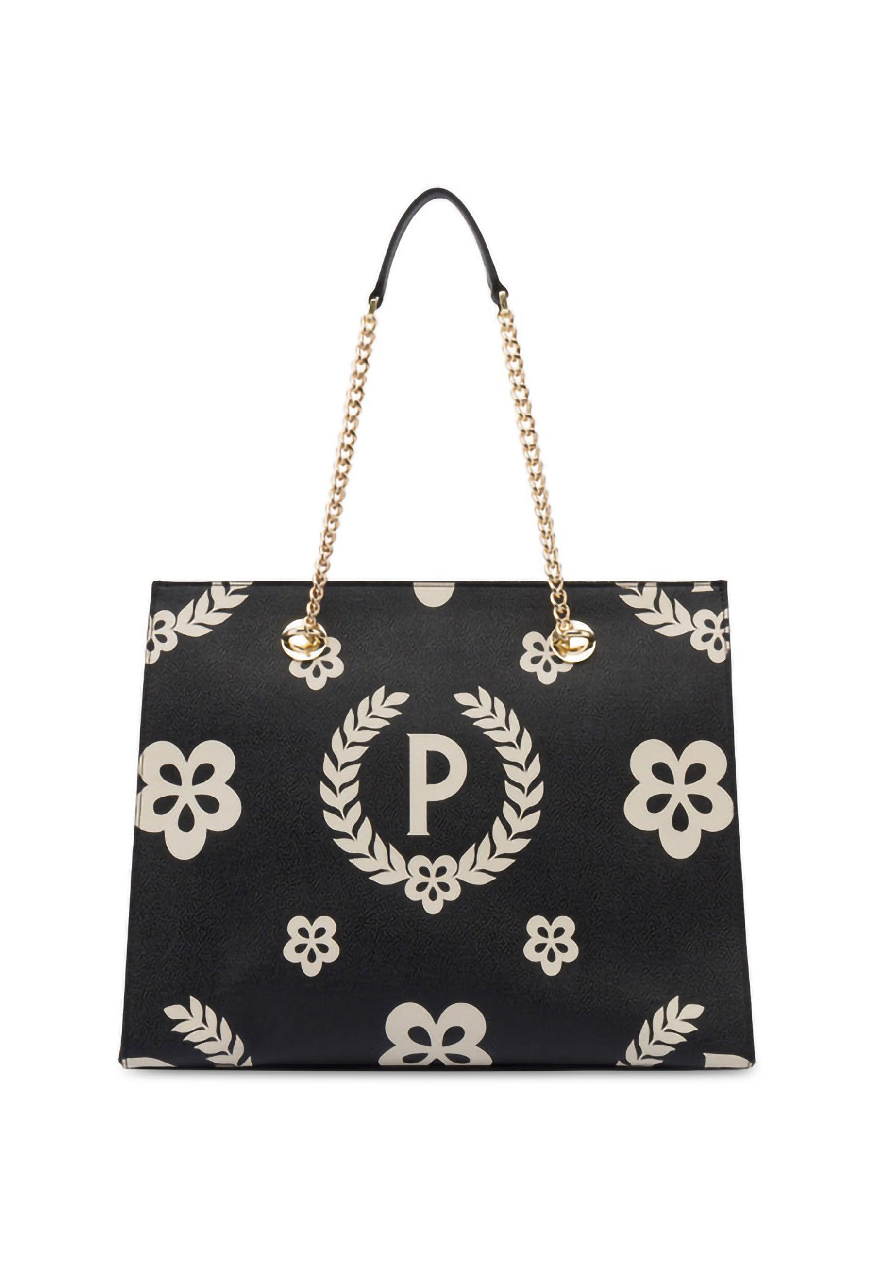 POLLINI Borsa Tote Big Nero TE8472PP0DQ1E00A - Sandrini Calzature e Abbigliamento