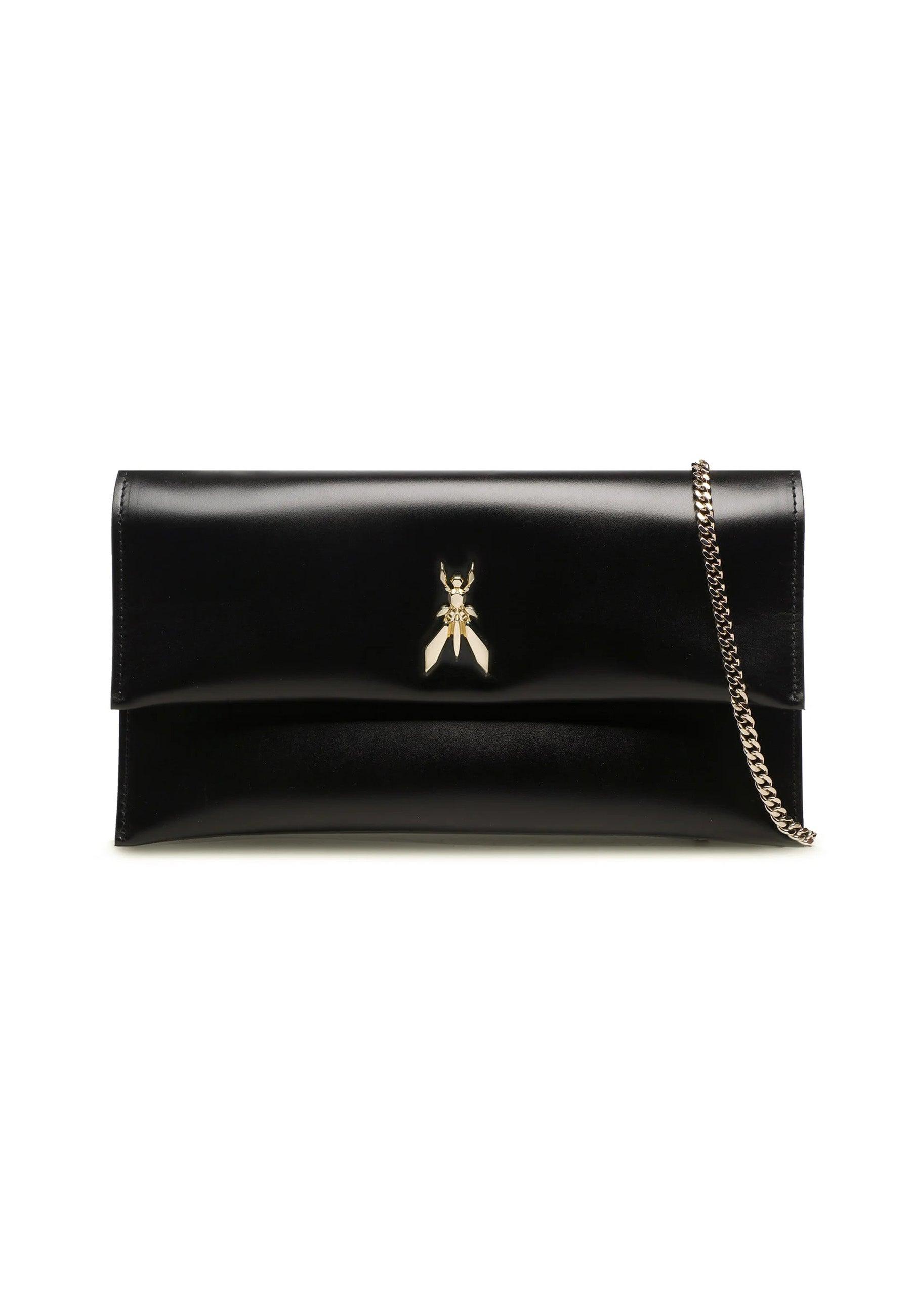 PATRIZIA PEPE Pochette Black Light Gold CB5460-L011 - Sandrini Calzature e Abbigliamento