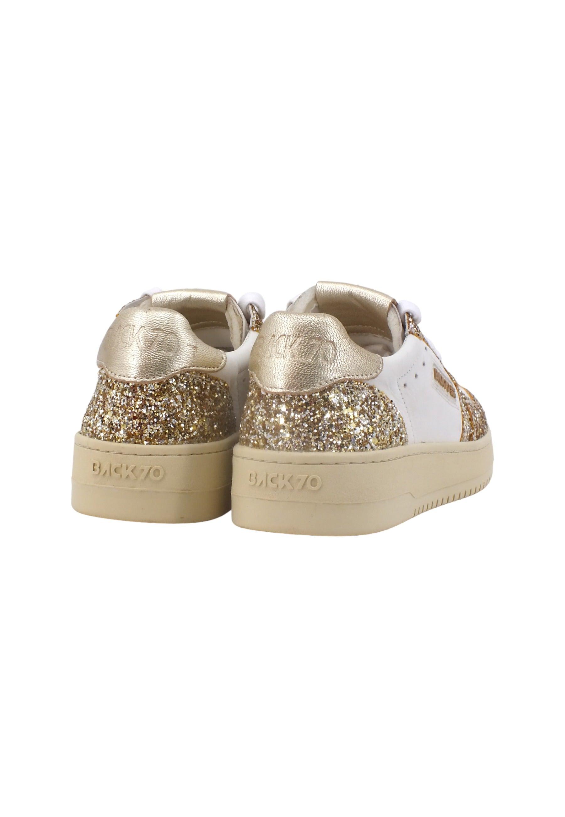 BACK70 Slam 902 Sneaker Donna Glitter Platine 108001 - Sandrini Calzature e Abbigliamento