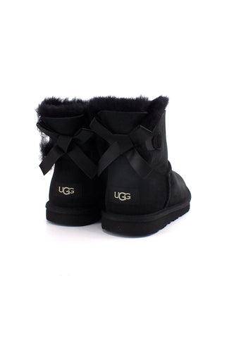 UGG Mini Bailey Bow II Stivaletto Bimbo Black K1017397 - Sandrini Calzature e Abbigliamento