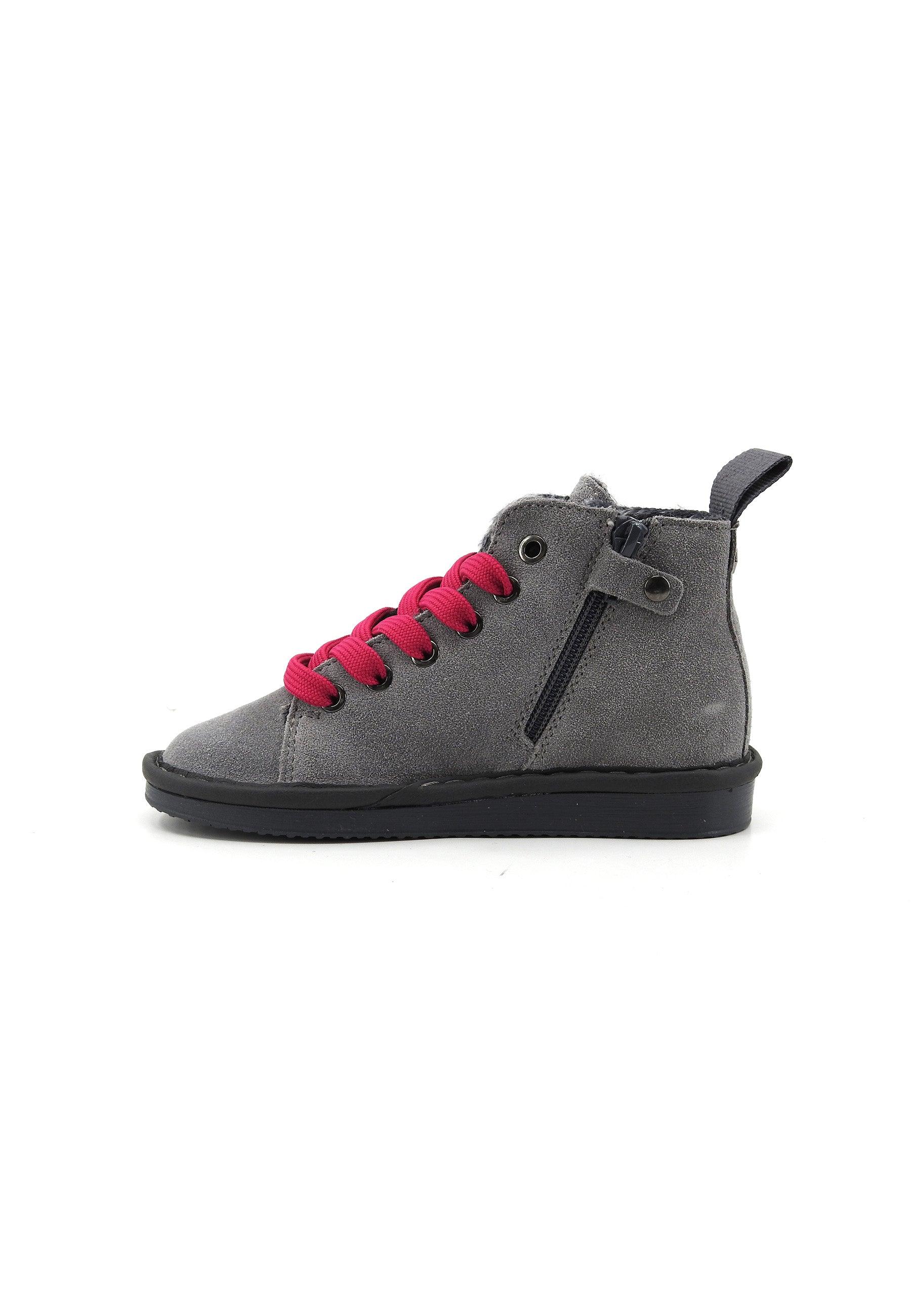 PAN CHIC Stivaletto Pelo Bimbo Grey Fuchsia P01K007-00332000 - Sandrini Calzature e Abbigliamento