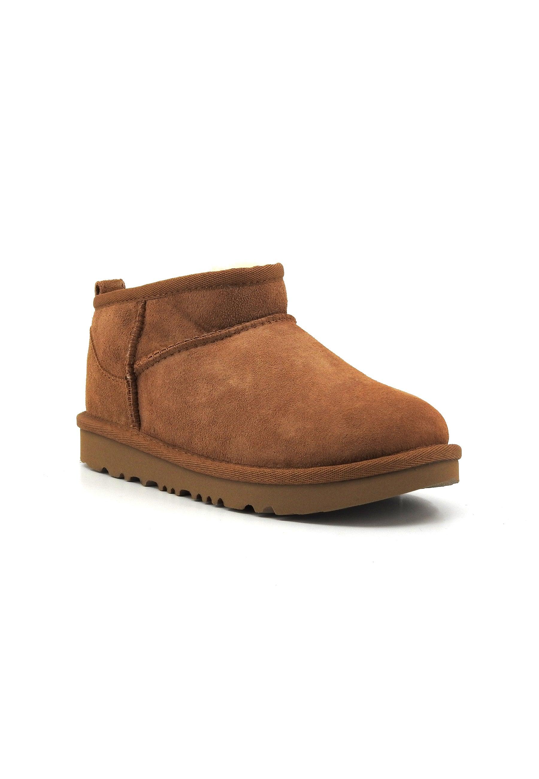 UGG Kid's Classic Ultra Mini Stivaletto Pelo Bimbo Chestnut K1130750K - Sandrini Calzature e Abbigliamento