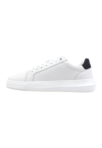 CALVIN KLEIN Chunky Cupsole Sneaker Uomo White Black YM0YM00681 - Sandrini Calzature e Abbigliamento