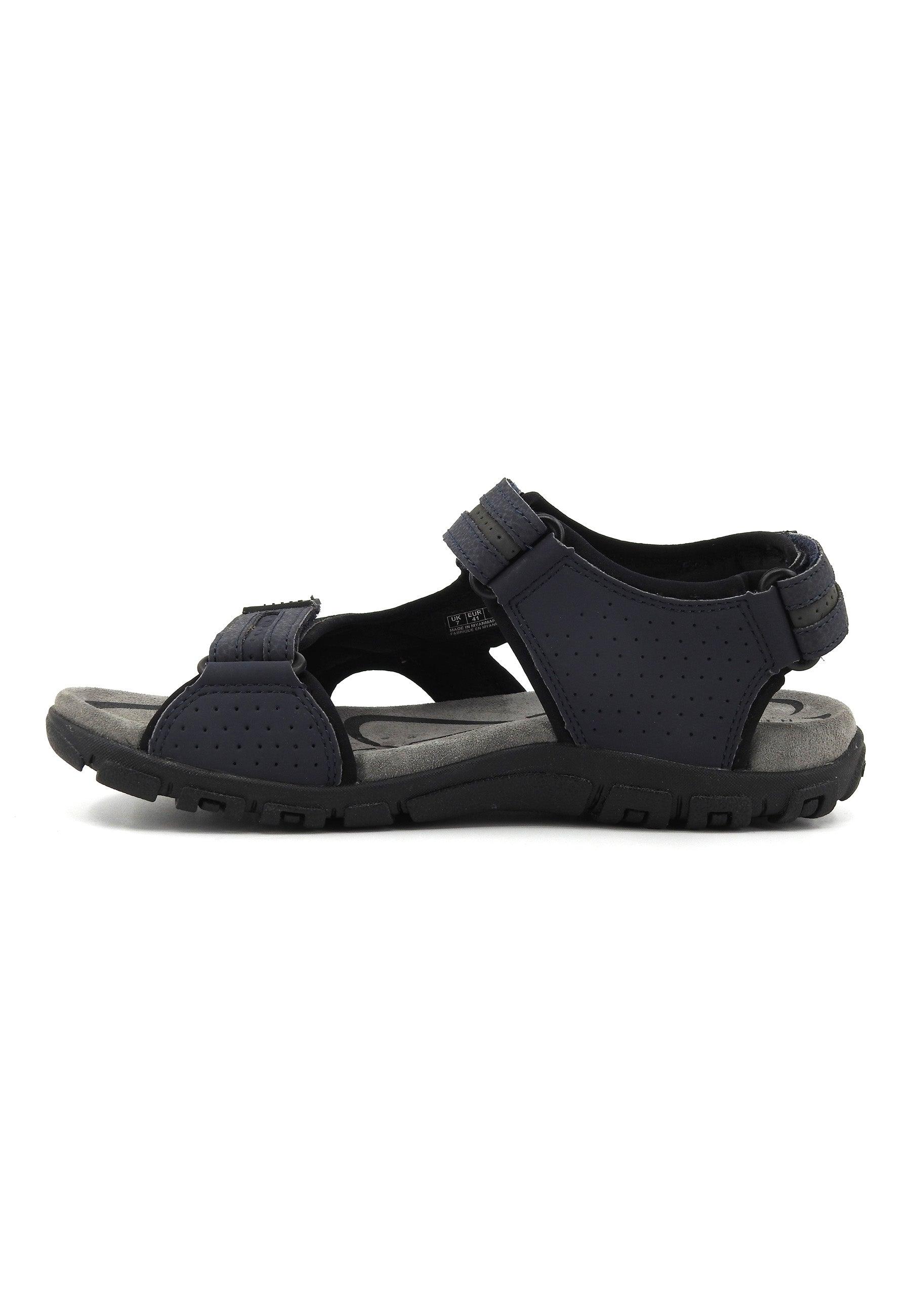 GEOX Strada Sandalo Uomo Navy Dark Grey U8224D0BC50C4422 - Sandrini Calzature e Abbigliamento