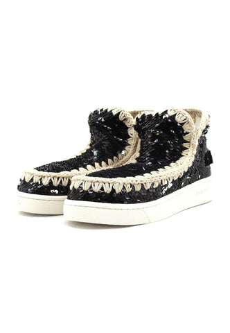 MOU Summer Eskimo Stivaletto Donna Black White MU.SW211001G - Sandrini Calzature e Abbigliamento