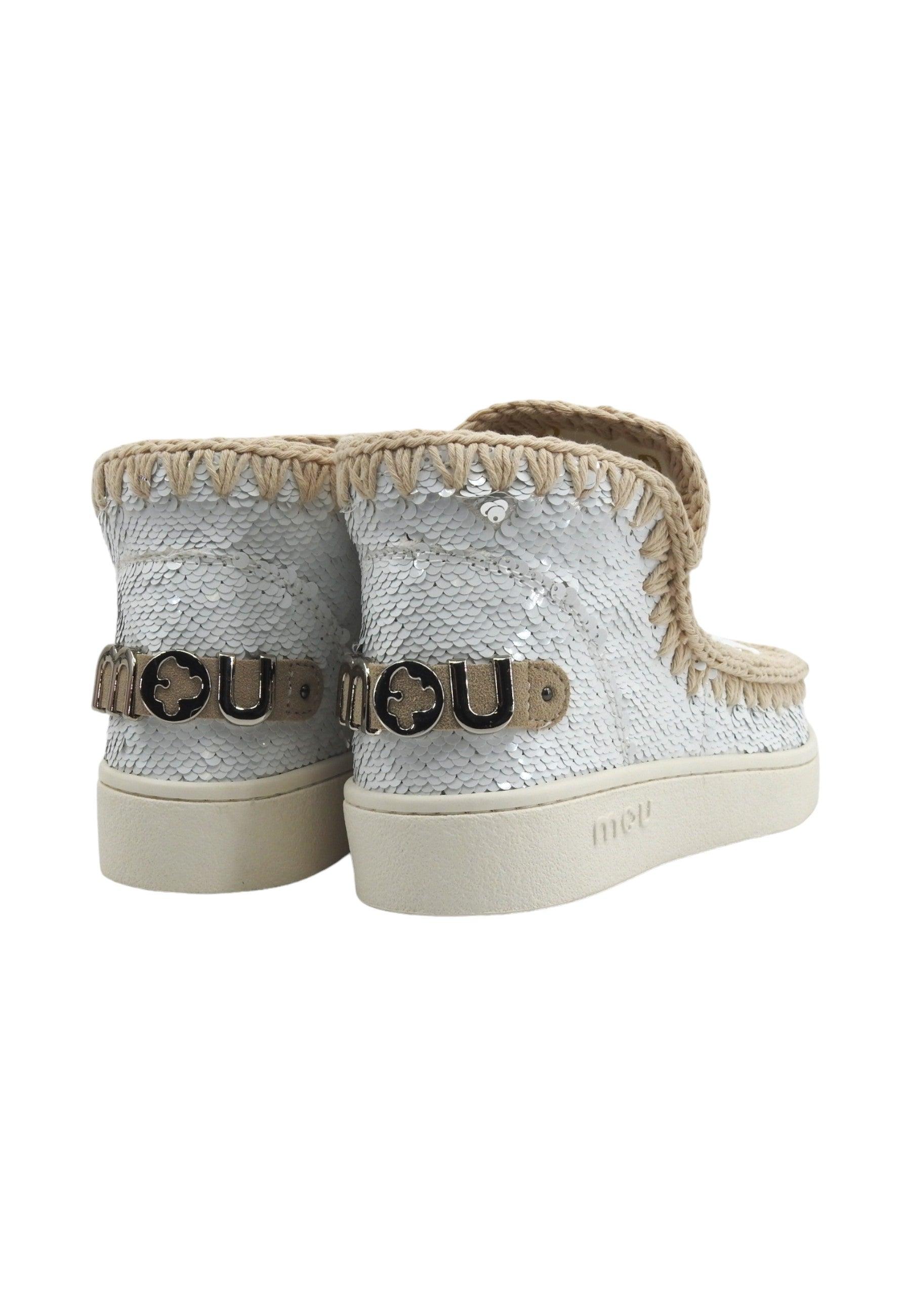 MOU Summer Eskimo Stivaletto Donna White Silver MU.SW211001G - Sandrini Calzature e Abbigliamento