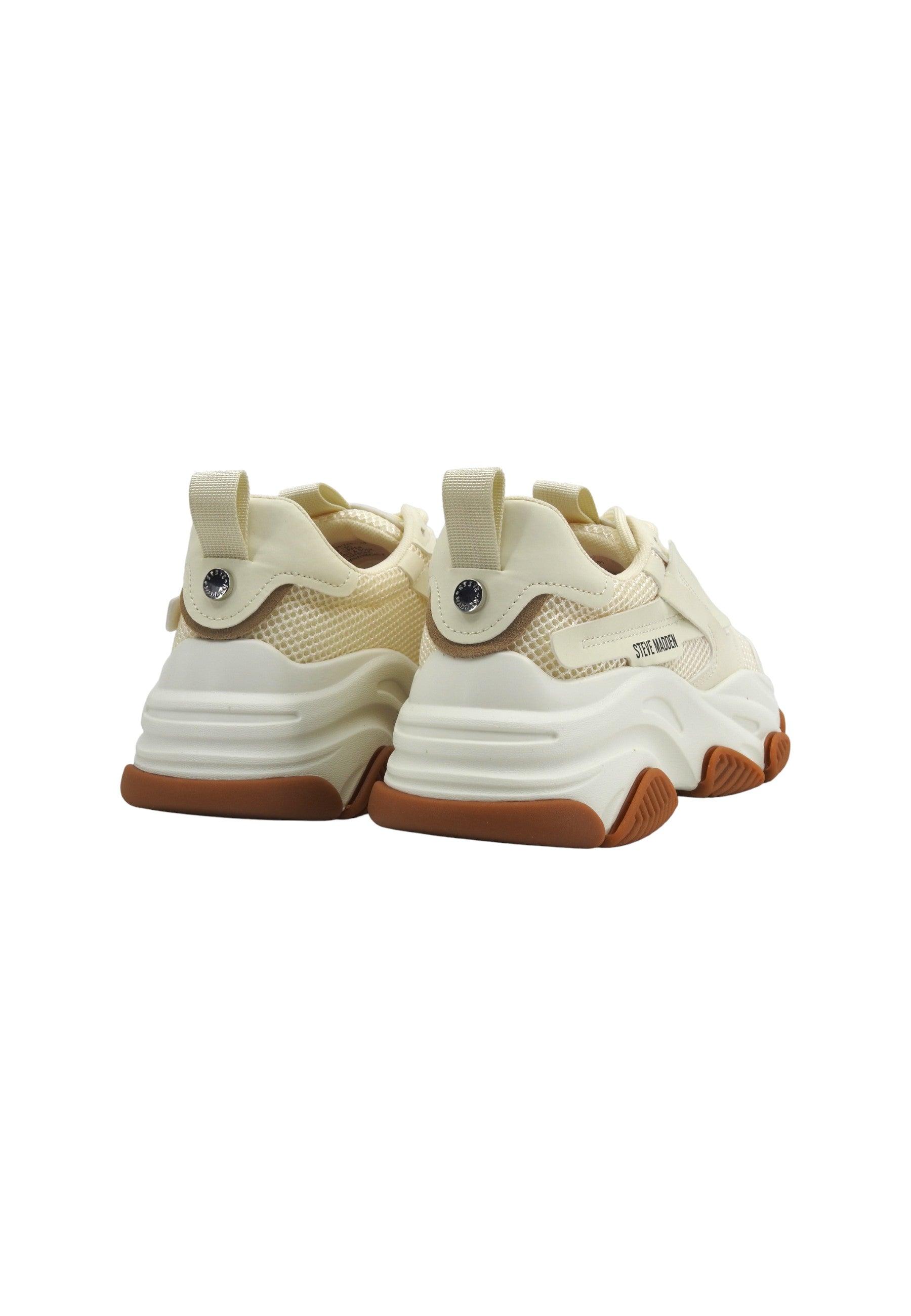 STEVE MADDEN Possession Sneaker Donna White Gun POSS03S1 - Sandrini Calzature e Abbigliamento