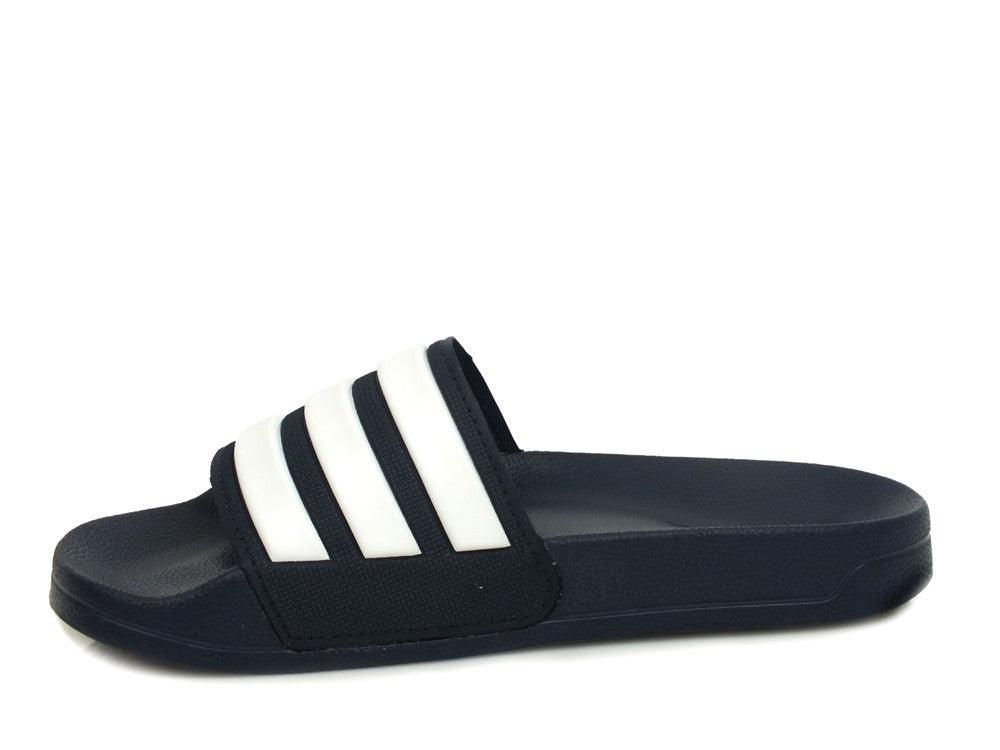ADIDAS Adilette Ciabatta Navy White AQ1703 - Sandrini Calzature e Abbigliamento