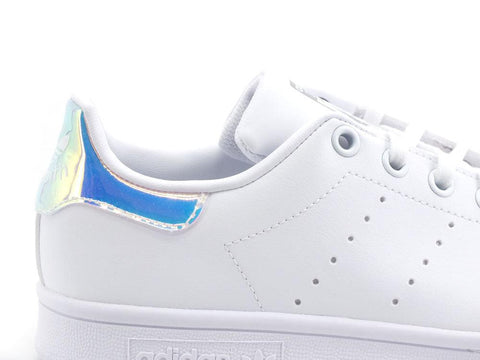 ADIDAS Stan Smith J Sneaker White Silver FX7521 - Sandrini Calzature e Abbigliamento