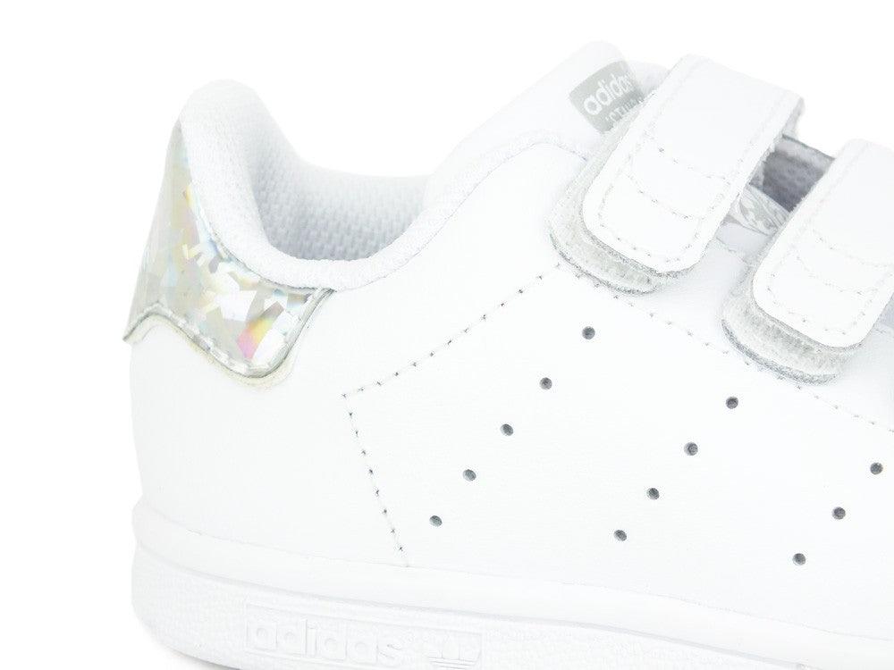 ADIDAS Stan Smith White Metal Silver EE8485 - Sandrini Calzature e Abbigliamento