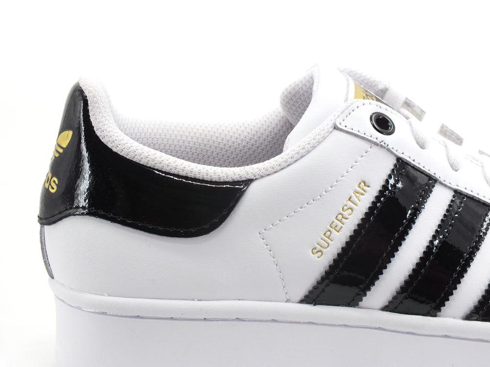 ADIDAS Superstar Bold W Sneaker Platform White Black Gold FV3336 - Sandrini Calzature e Abbigliamento