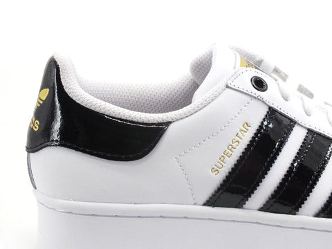 ADIDAS Superstar Bold W Sneaker Platform White Black Gold FV3336 - Sandrini Calzature e Abbigliamento