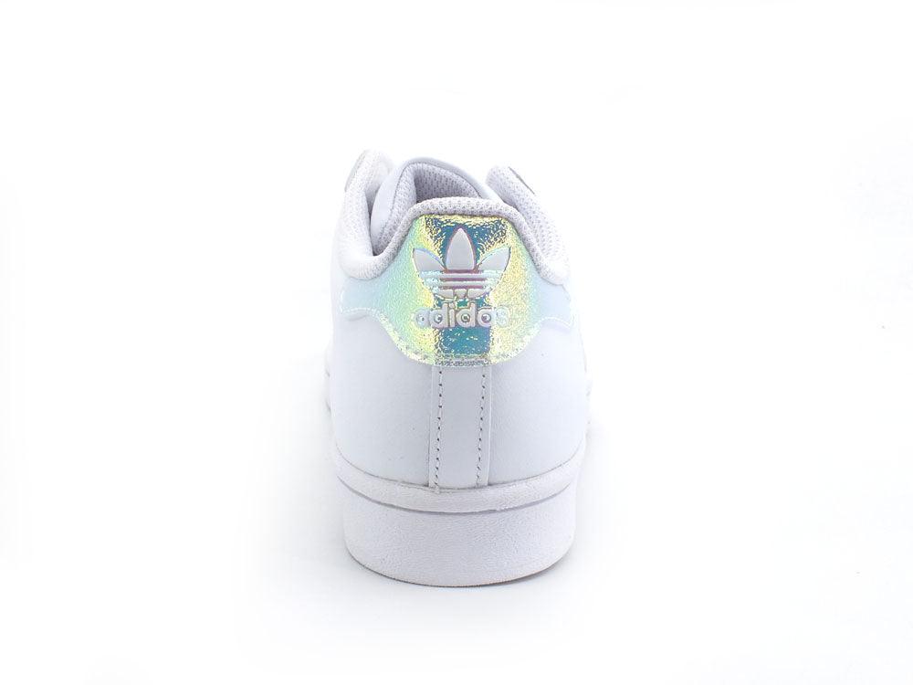 ADIDAS Superstar J Sneaker White Iridescent FV3139 - Sandrini Calzature e Abbigliamento