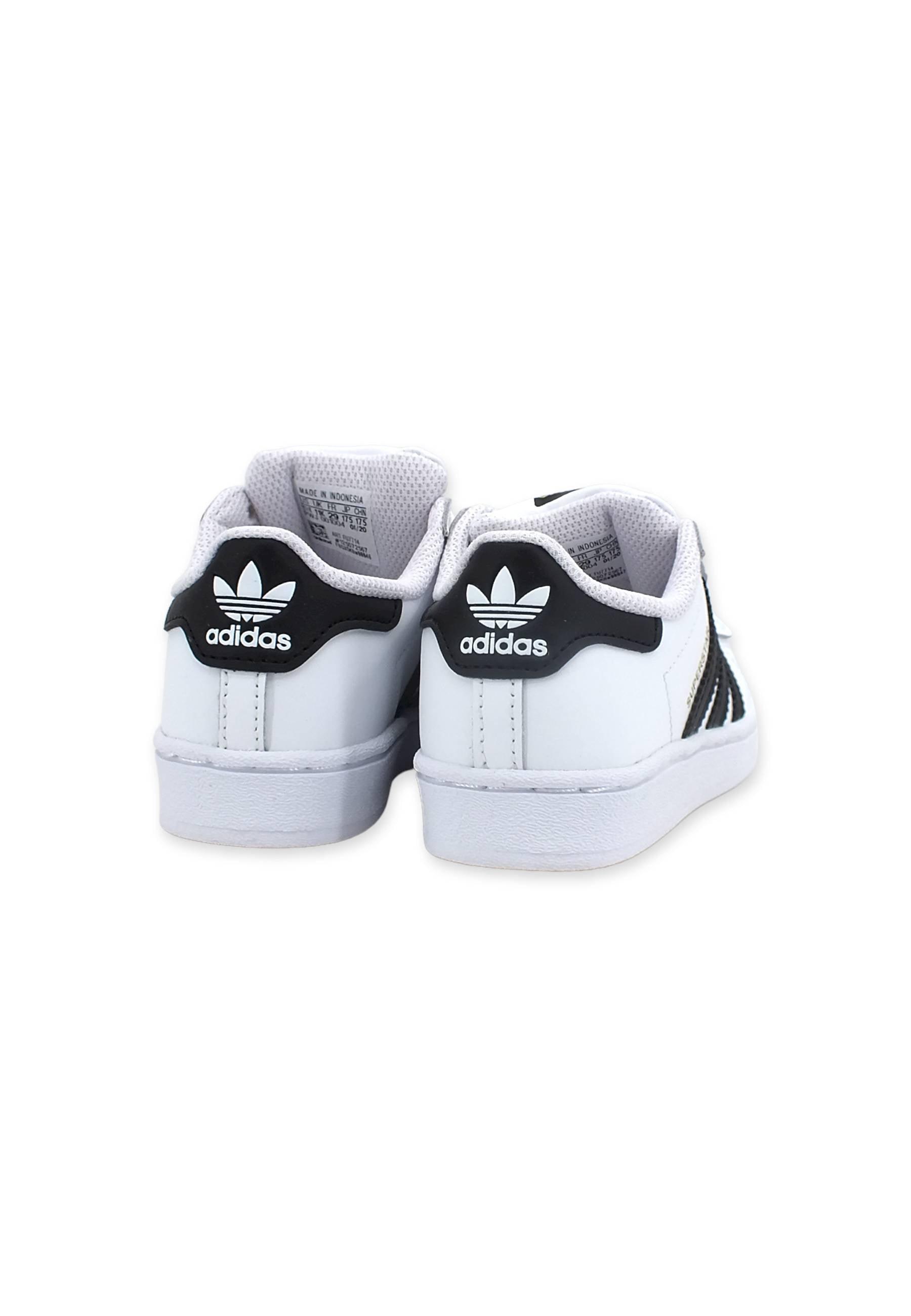 ADIDAS Superstar Sneaker Bimbo White Black FU7714 - Sandrini Calzature e Abbigliamento