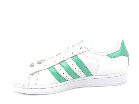 ADIDAS Superstar White Res Green B41995 - Sandrini Calzature e Abbigliamento
