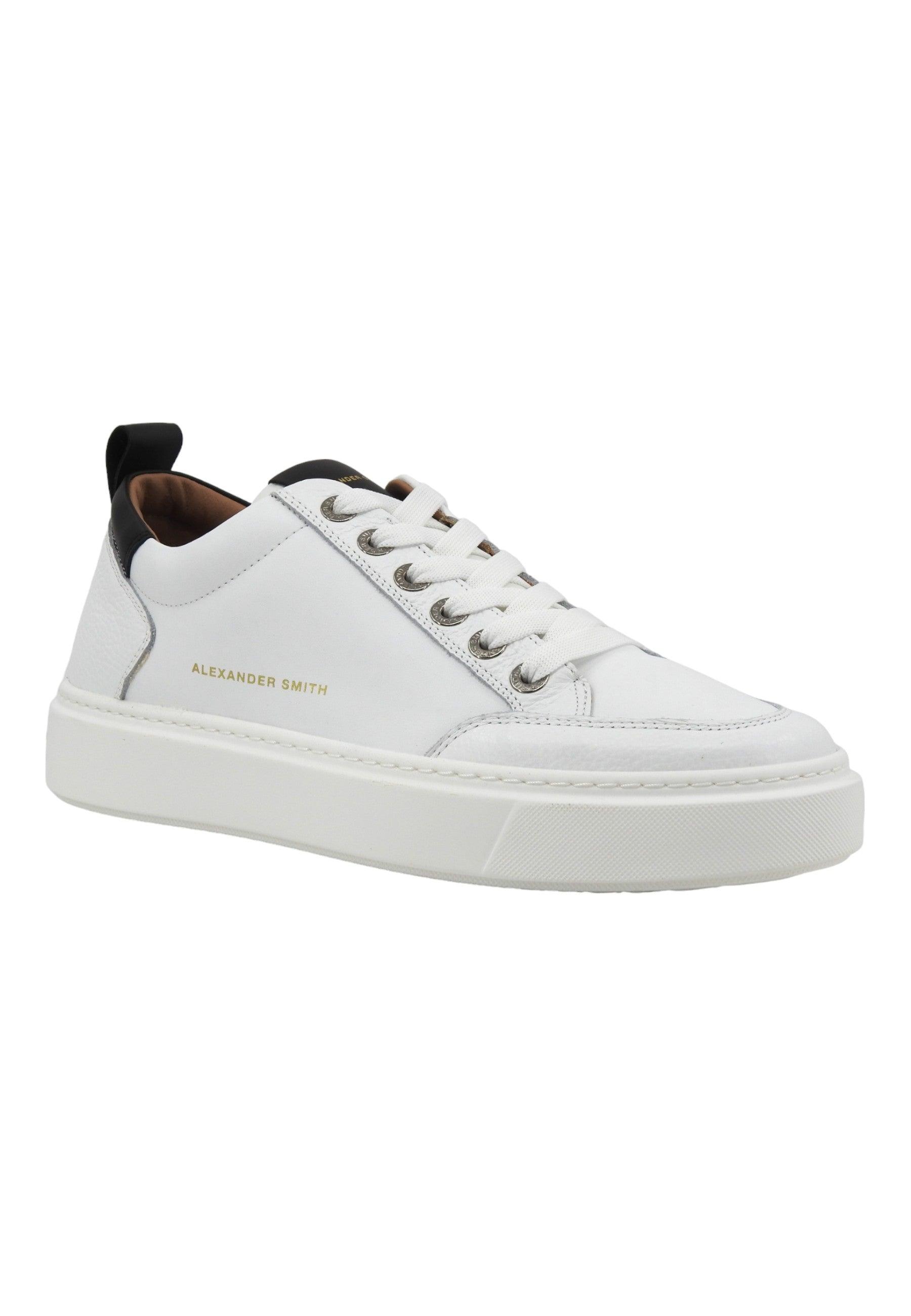 ALEXANDER SMITH Bond Sneaker Uomo White Black BDM3301 - Sandrini Calzature e Abbigliamento