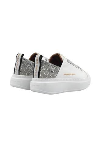 ALEXANDER SMITH Wembley Sneaker Donna White Silver WYW0506 - Sandrini Calzature e Abbigliamento