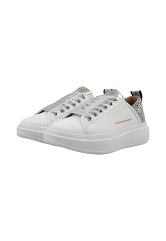 ALEXANDER SMITH Wembley Sneaker Donna White Silver WYW0506 - Sandrini Calzature e Abbigliamento