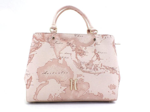 ALVIERO MARTINI 1° CLASSE Borsa Hand Bag Geo Beige Pink GS57-9733 - Sandrini Calzature e Abbigliamento