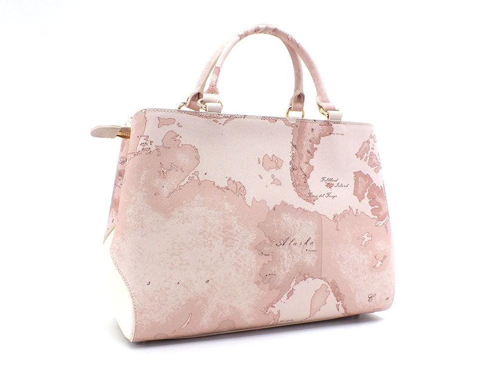 ALVIERO MARTINI 1° CLASSE Borsa Hand Bag Geo Beige Pink GS57-9733 - Sandrini Calzature e Abbigliamento