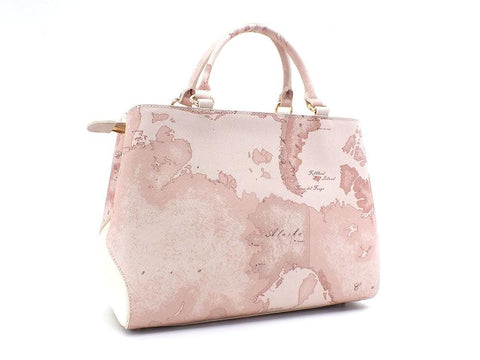 ALVIERO MARTINI 1° CLASSE Borsa Hand Bag Geo Beige Pink GS57-9733 - Sandrini Calzature e Abbigliamento
