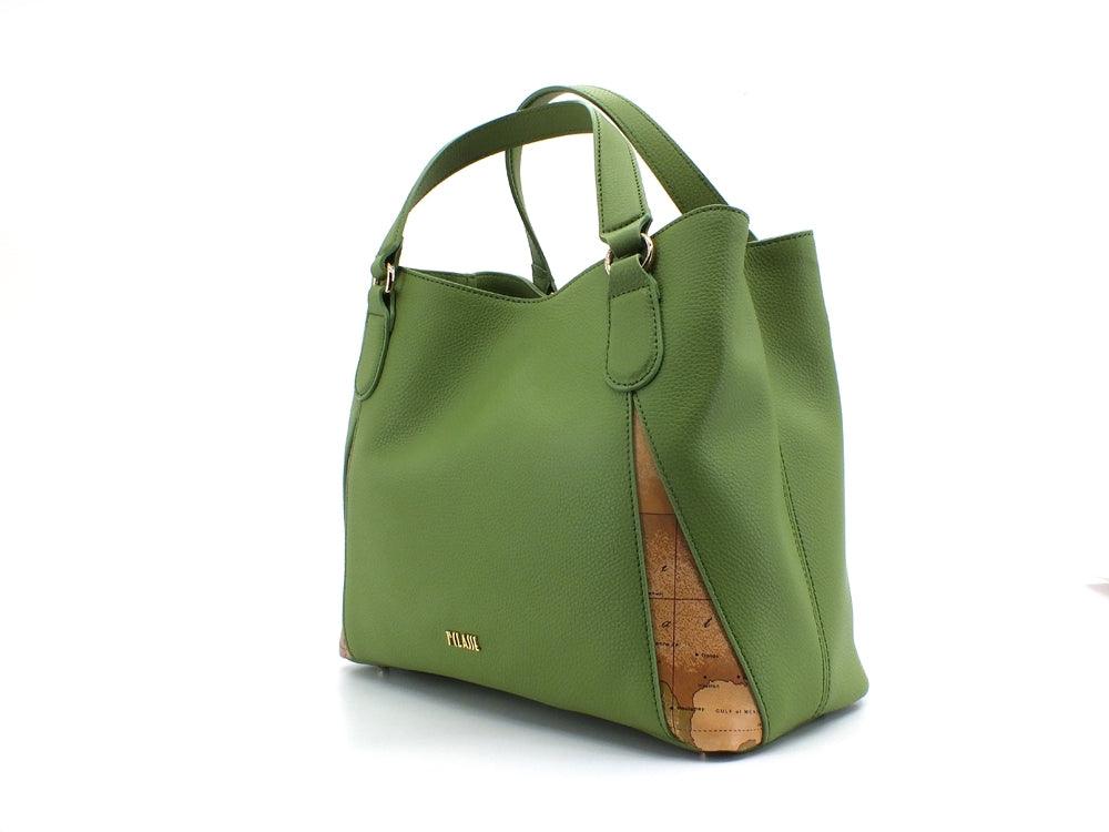 ALVIERO MARTINI 1° CLASSE Borsa Hand Bag Geo Grass Green Verde GS68-8587 - Sandrini Calzature e Abbigliamento