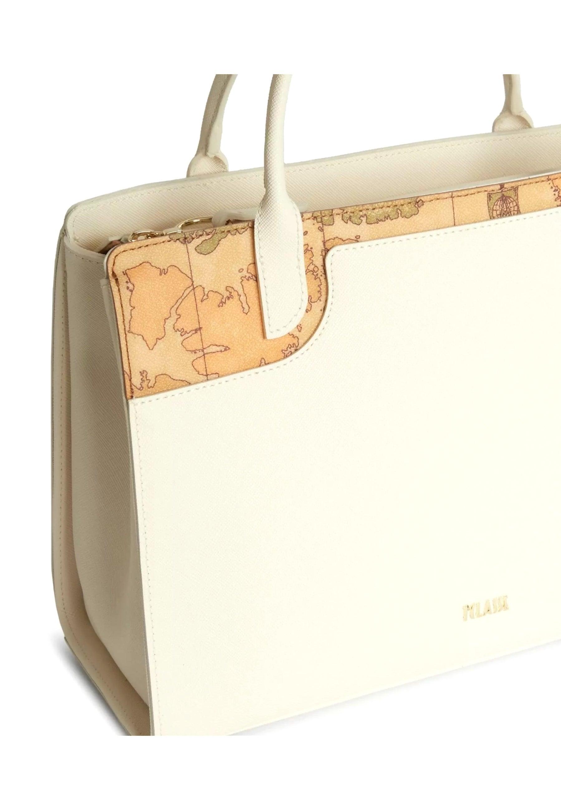 ALVIERO MARTINI 1° CLASSE Borsa Large Hand Bag White Cotton GU87-9407 - Sandrini Calzature e Abbigliamento