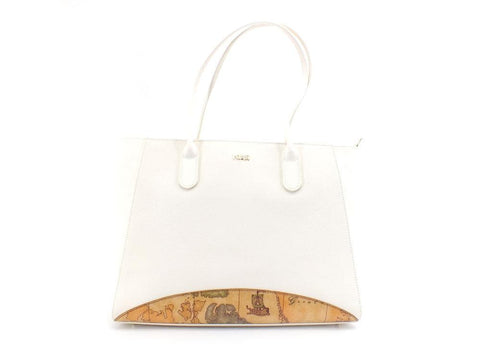 ALVIERO MARTINI 1° CLASSE Borsa Large Shopping Bag Bianco Marble Col GS24-9407 - Sandrini Calzature e Abbigliamento