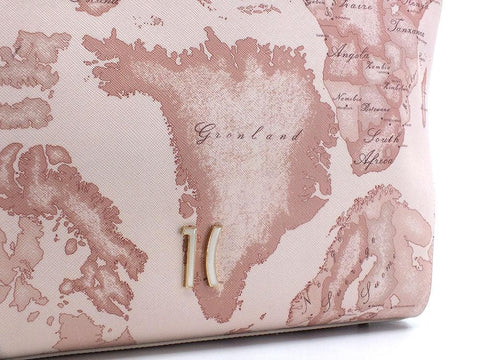 ALVIERO MARTINI 1° CLASSE Borsa Shopping Bag Geo Pink Beige GS58-9733 - Sandrini Calzature e Abbigliamento
