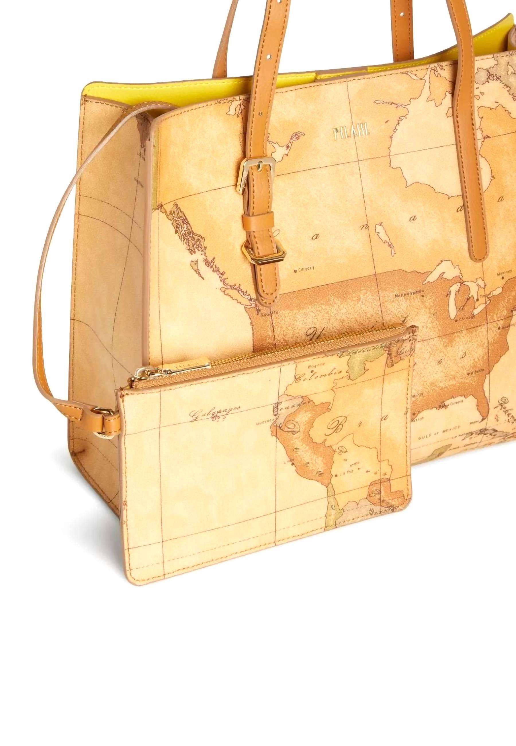 ALVIERO MARTINI 1° CLASSE Borsa Shopping Con Pochette Geo Natural GU58-S600 - Sandrini Calzature e Abbigliamento