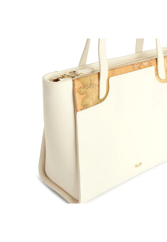 ALVIERO MARTINI 1° CLASSE Borsa Shopping Large White Cotton GU89-9407 - Sandrini Calzature e Abbigliamento