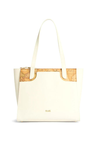 ALVIERO MARTINI 1° CLASSE Borsa Shopping White Cotton GU90-9407 - Sandrini Calzature e Abbigliamento