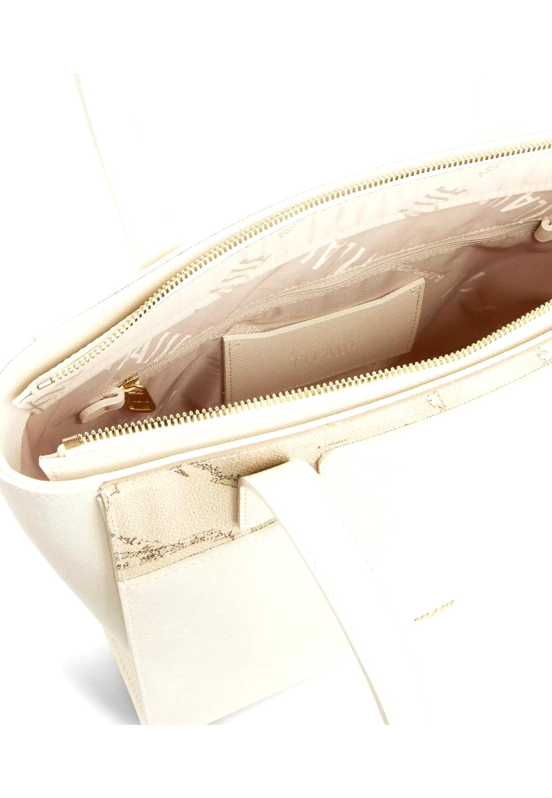 ALVIERO MARTINI 1° CLASSE Borsa Shopping White Cotton GU90-S407 - Sandrini Calzature e Abbigliamento