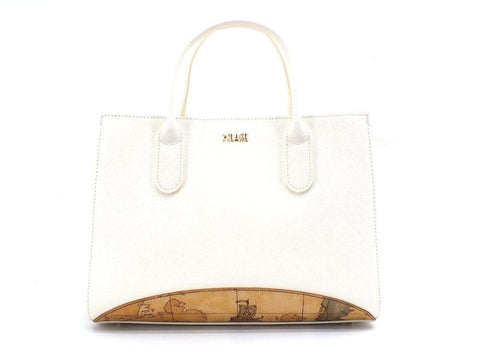 ALVIERO MARTINI 1° CLASSE Borsa Small Tracolla Geo Bianco Marble Col GS22-9407 - Sandrini Calzature e Abbigliamento