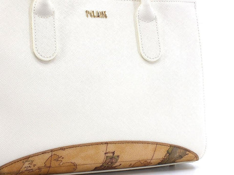 ALVIERO MARTINI 1° CLASSE Borsa Small Tracolla Geo Bianco Marble Col GS22-9407 - Sandrini Calzature e Abbigliamento