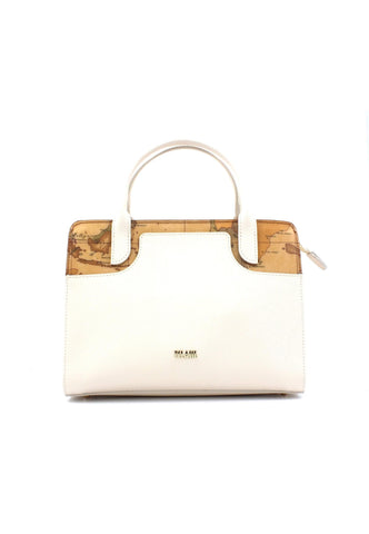 ALVIERO MARTINI 1° CLASSE Borsa Small White Cotton GU88-9407 - Sandrini Calzature e Abbigliamento