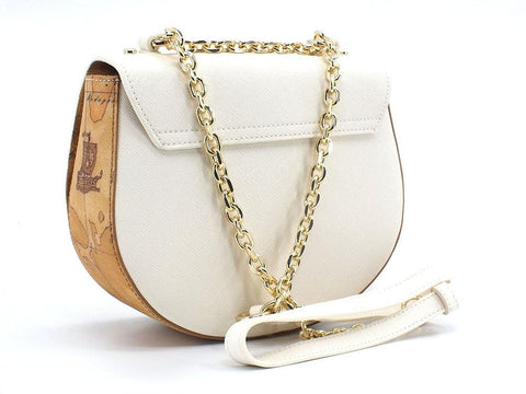 ALVIERO MARTINI 1° CLASSE Borsa Tonda Tracolla Small Geo Bianco Marble Col GR73-T407 - Sandrini Calzature e Abbigliamento