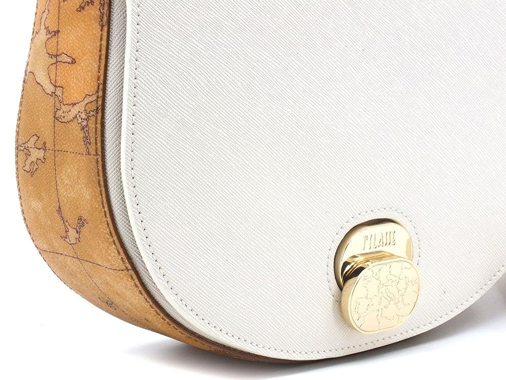 ALVIERO MARTINI 1° CLASSE Borsa Tonda Tracolla Small Geo Bianco Marble Col GR73-T407 - Sandrini Calzature e Abbigliamento