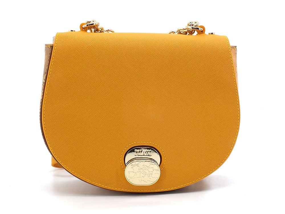 ALVIERO MARTINI 1° CLASSE Borsa Tonda Tracolla Small Geo Saffron Yellow GR73-T407 - Sandrini Calzature e Abbigliamento