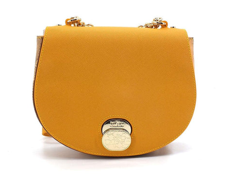 ALVIERO MARTINI 1° CLASSE Borsa Tonda Tracolla Small Geo Saffron Yellow GR73-T407 - Sandrini Calzature e Abbigliamento