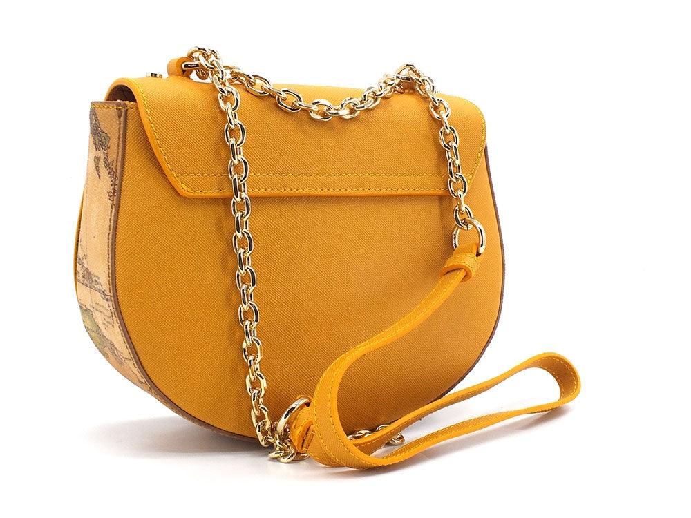 ALVIERO MARTINI 1° CLASSE Borsa Tonda Tracolla Small Geo Saffron Yellow GR73-T407 - Sandrini Calzature e Abbigliamento