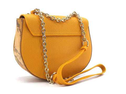 ALVIERO MARTINI 1° CLASSE Borsa Tonda Tracolla Small Geo Saffron Yellow GR73-T407 - Sandrini Calzature e Abbigliamento