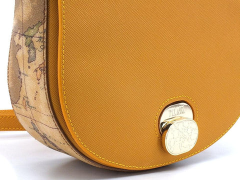 ALVIERO MARTINI 1° CLASSE Borsa Tonda Tracolla Small Geo Saffron Yellow GR73-T407 - Sandrini Calzature e Abbigliamento